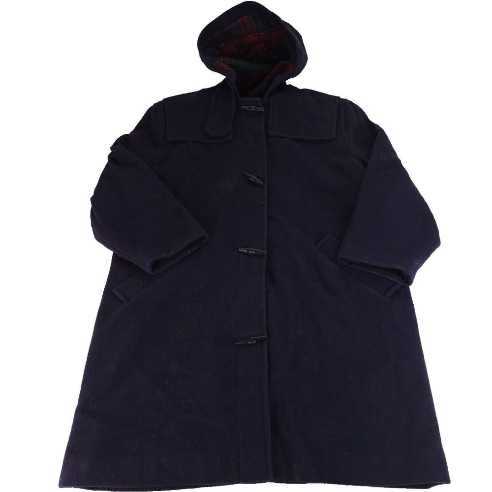 L.L. Bean Navy Trench Coat with Hood